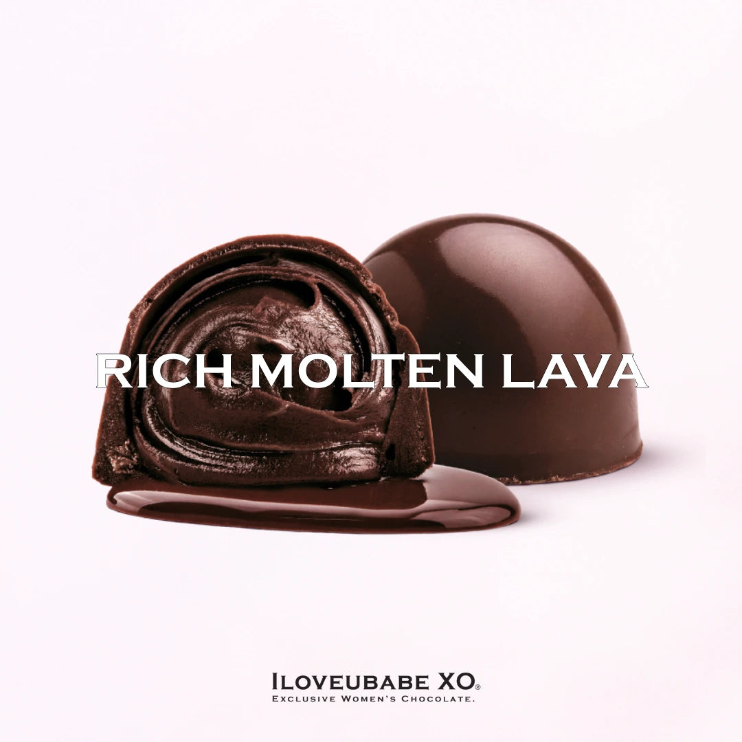 BEAUTY BOOST - SMOOTH DARK CHOCOLATE, MIDNIGHT MOLTEN LAVA & SILKY CHOCOLATE RIBBON + COLLAGEN INFUSION XO