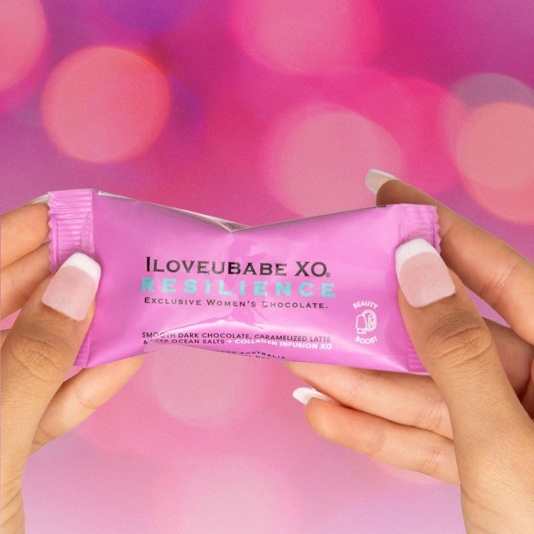 BEAUTY BOOST - SMOOTH DARK CHOCOLATE, SMOKEY CARAMELIZED LATTE & DEEP OCEAN SALTS + COLLAGEN INFUSION XO