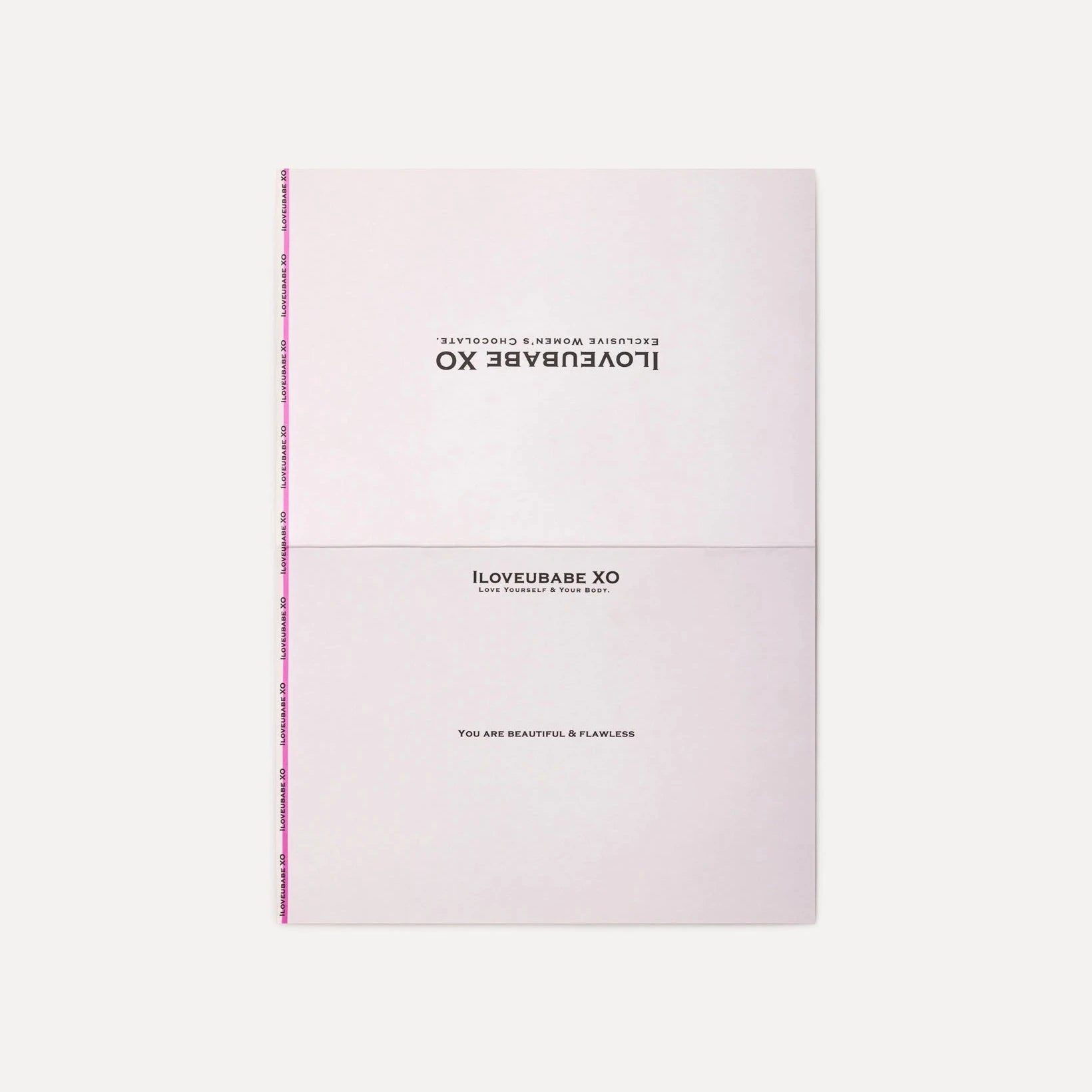 More than just a card, the ILOVEUBABE XO® FLAWLESS EMPOWERMENT GIFT CARD serves as a source of motivation. Remind her of her unique beauty and strength with this special gift.