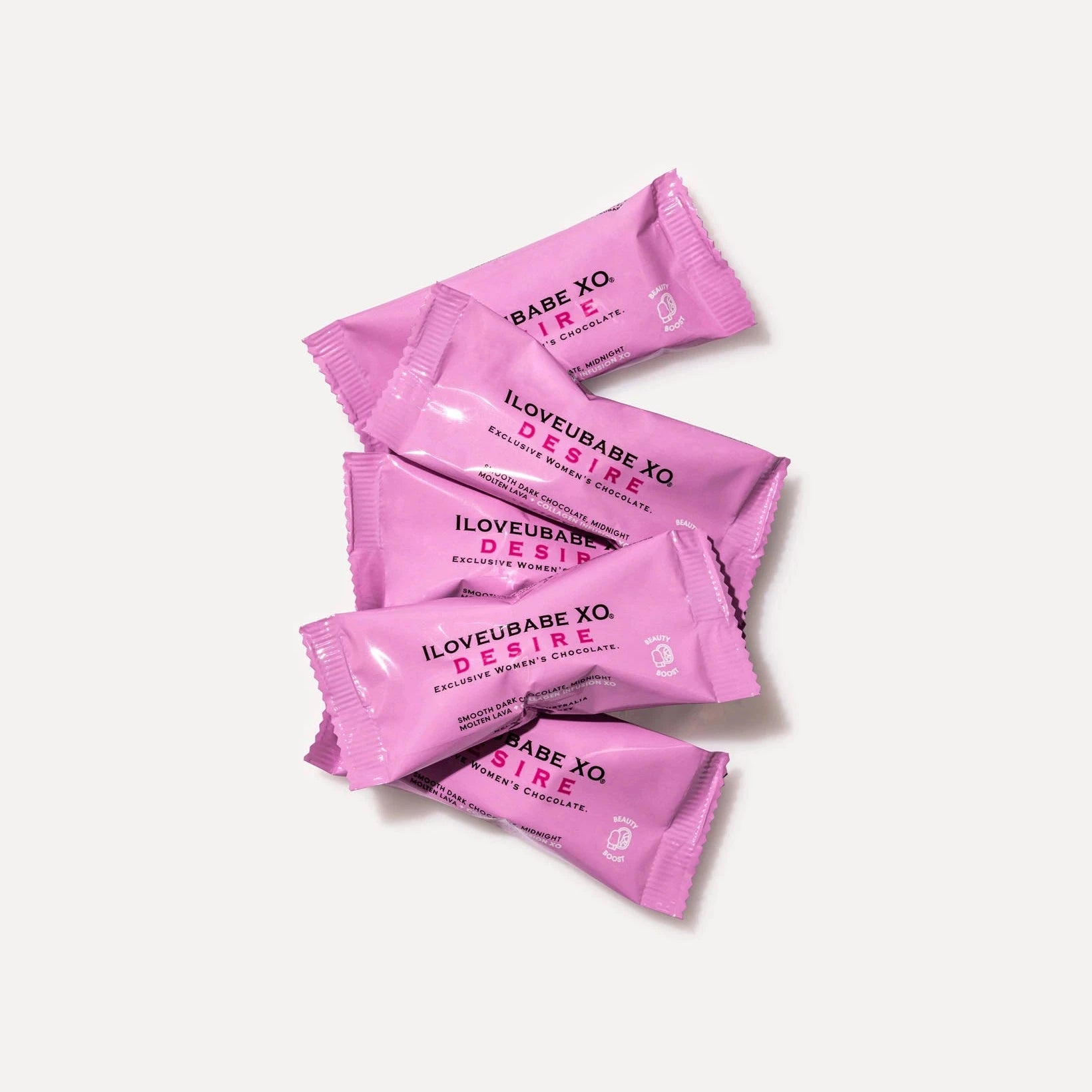 ILOVEUBABE XO® DESIRE - POWERPRALINE®
BEAUTY BOOST - SMOOTH DARK CHOCOLATE, MIDNIGHT MOLTEN LAVA & SILKY CHOCOLATE RIBBON + COLLAGEN INFUSION XO
1 POWERPRALINE®